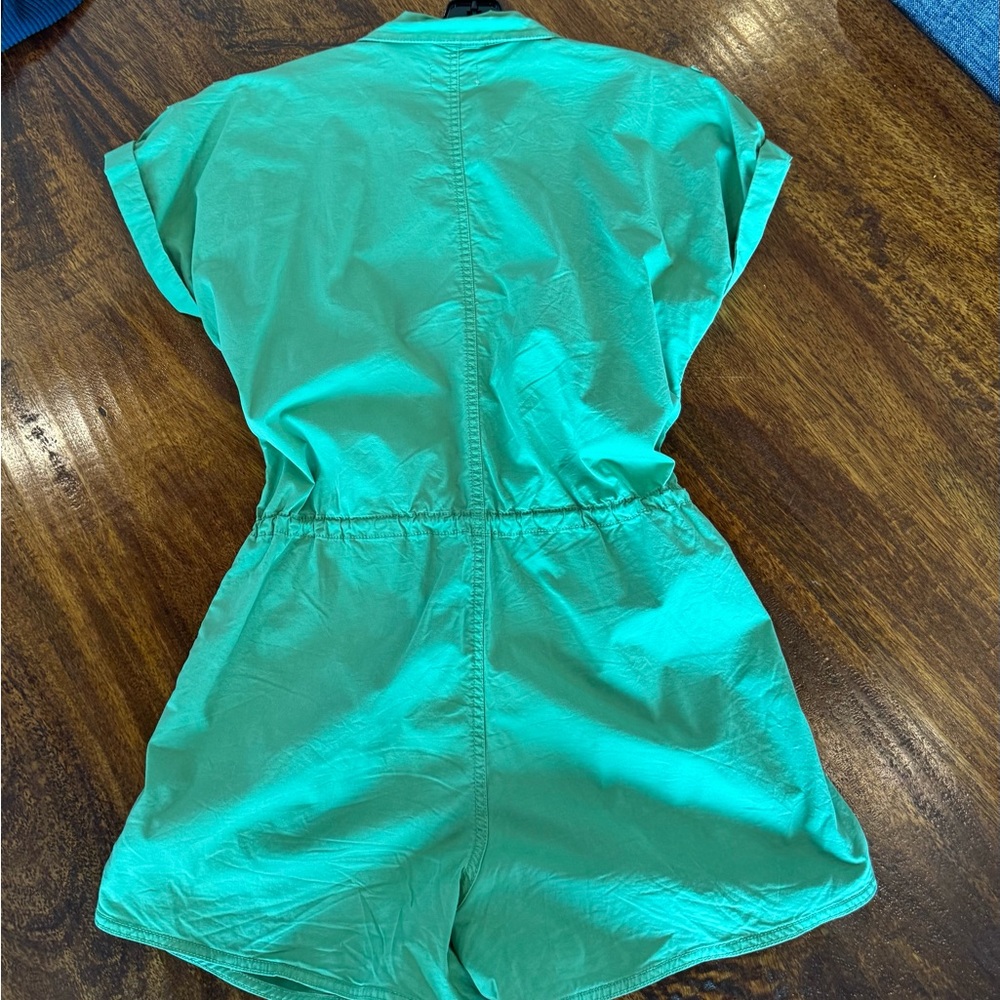 Pistola Green Shorts Romper - Picture 2 of 3